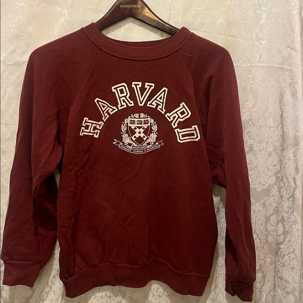 Vintage Champion Harvard Business Grad School Sweatshirt Crimson Women’s Large